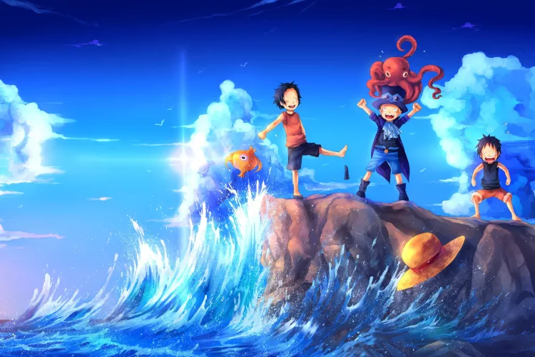 Le personnage principal de One Piece Luffy et ses frères